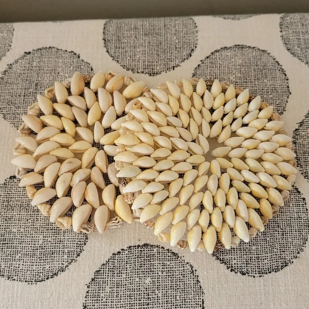 Handmade Seashell Coasters Set of 2- 4